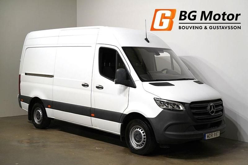 Vit Begagnad 2020 Mercedes Sprinter Van | 399 900 kr (Marknadspris) - Bild 1/4