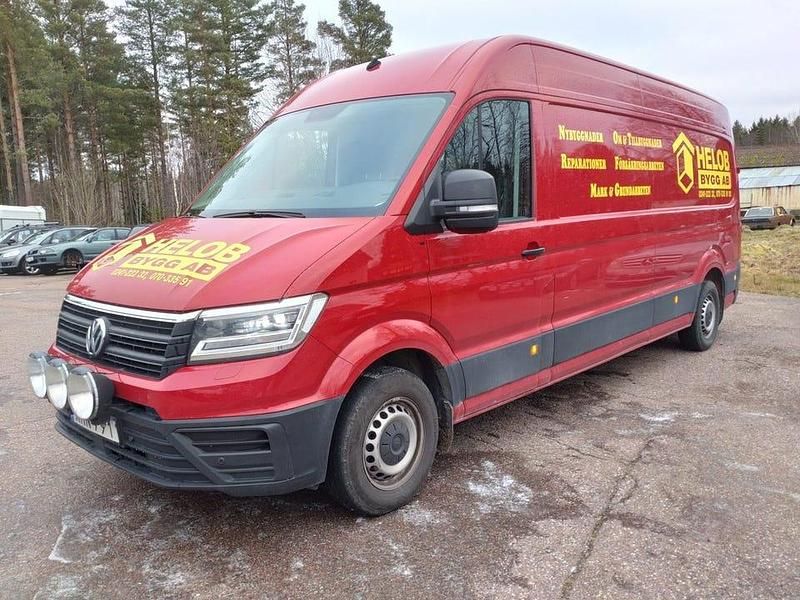 Röd Begagnad 2018 VW Crafter Van | 215 000 kr (Marknadspris) - Bild 1/4