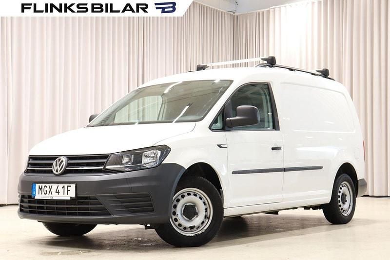 Vit Begagnad 2019 VW Caddy Maxi Minibuss | 179 900 kr (Bra pris) - Bild 1/4