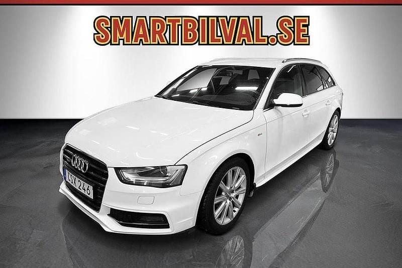 Vit Begagnad 2014 Audi A4 S-Line Kombi | 114 900 kr (Marknadspris) - Bild 1/4