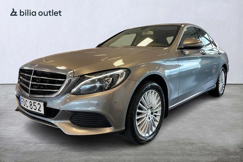 Silver Begagnad 2014 Mercedes C220 Exclusive Sedan | 189 900 kr (Marknadspris) - Bild 1/3
