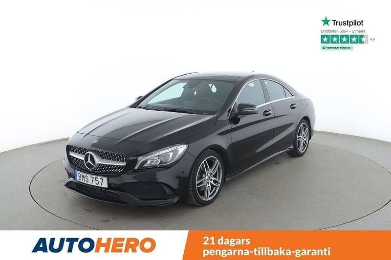 Svart Begagnad 2018 Mercedes CLA180 AMG line Sedan | 220 000 kr - Bild 1/4