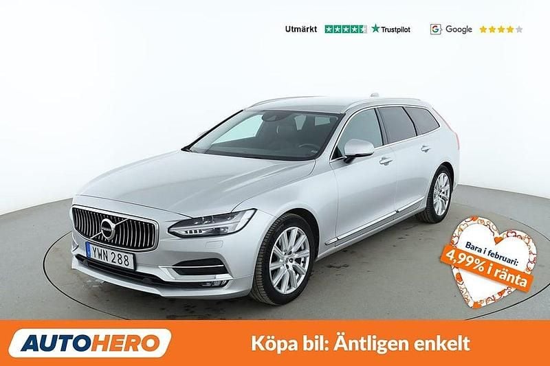 Begagnad Volvo V90 Inscription 151 HK (111 kW) 2017 Silver Kombi