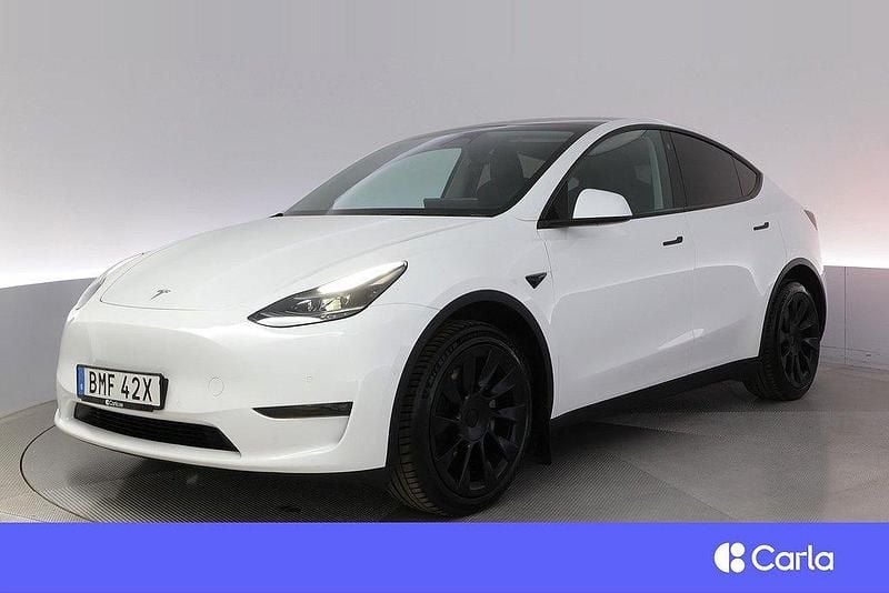 Vit Begagnad 2022 Tesla Model Y Long Range AWD SUV | 387 900 kr (Bra pris) - Bild 1/3