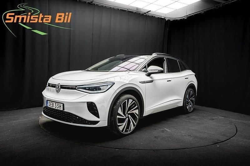 Vit Begagnad 2022 VW ID.4 GTX SUV | 299 700 kr (Bra pris) - Bild 1/3