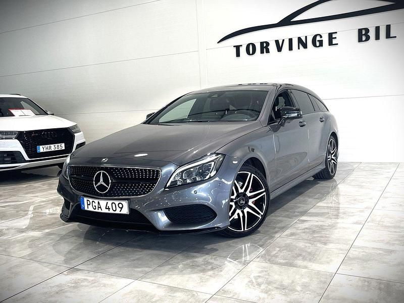 Grå Begagnad 2017 Mercedes CLS350 Shooting Brake AMG Kombi | 269 900 kr (Marknadspris) - Bild 1/4