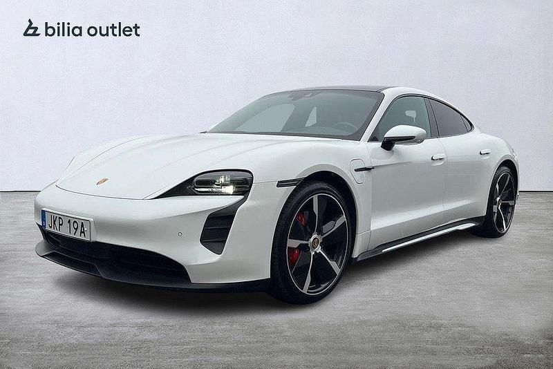 Vit Begagnad 2021 Porsche Taycan 4S Performance Package Sedan | 539 900 kr - Bild 1/3