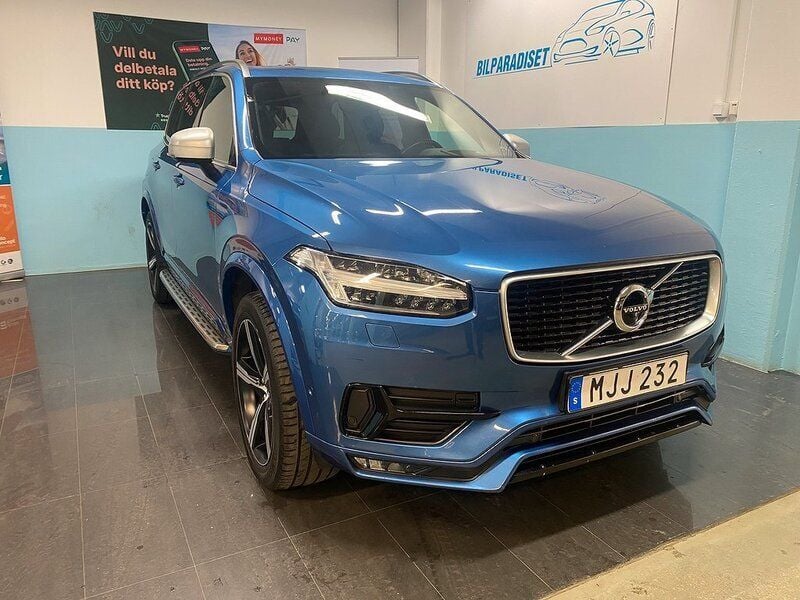 Blå Begagnad 2016 Volvo XC90 R-Design SUV | 479 000 kr - Bild 1/4