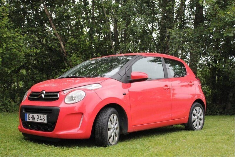 Röd Begagnad 2014 Citroën C1 Halvkombi | 55 000 kr (Marknadspris) - Bild 1/4