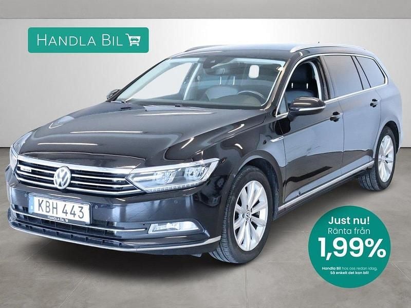 Svart Begagnad 2015 VW Passat Kombi | 184 900 kr (Marknadspris) - Bild 1/4