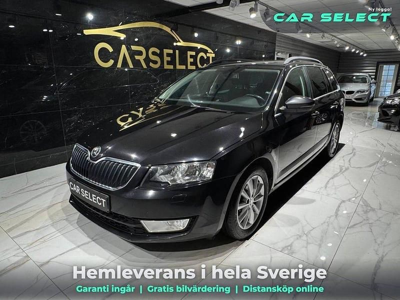 Svart Begagnad 2015 Skoda Octavia Ambition Kombi | 49 900 kr (Bra pris) - Bild 1/4