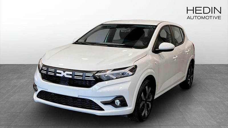 Vit (white) Ny 2025 Dacia Sandero Expression Halvkombi | 219 900 kr (Bra pris) - Bild 1/4