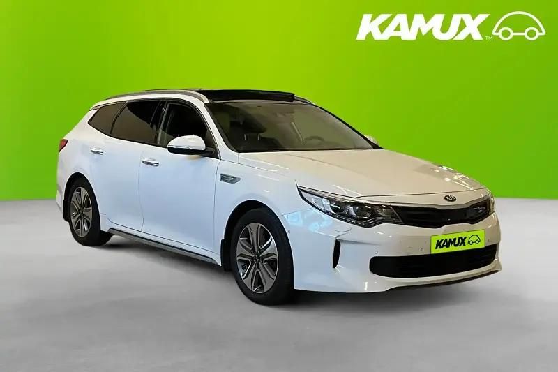 Vit Begagnad 2018 Kia Optima Hybrid 2 Sedan | 159 900 kr (Marknadspris) - Bild 1/4