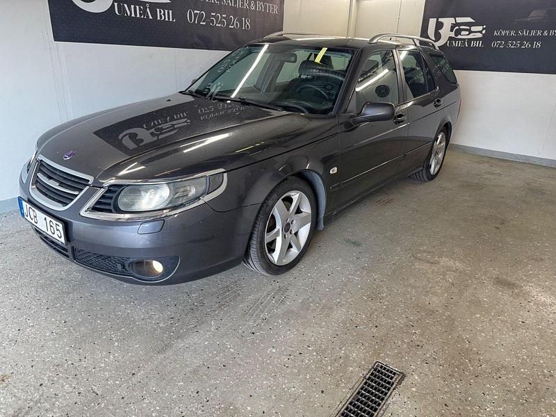 Grå Begagnad 2009 Saab 9-5 Vector Kombi | 39 900 kr (Marknadspris) - Bild 1/4