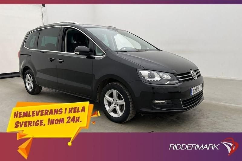 Begagnad VW Sharan 150 HK (110 kW) 2016 Svart Minibuss
