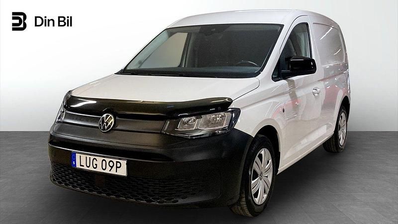 Vit (candyvit) Begagnad 2022 VW Caddy Minibuss | 249 900 kr (Bra pris) - Bild 1/4
