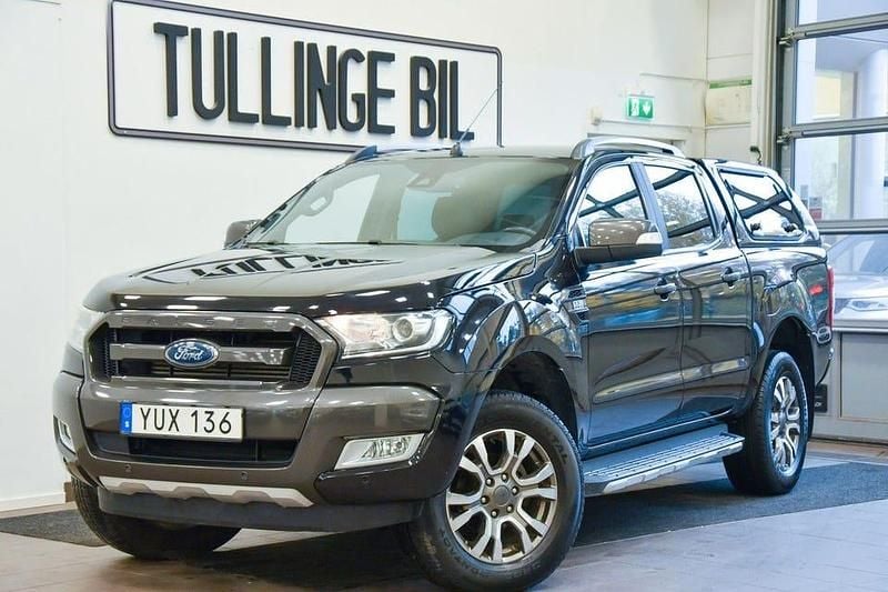 Svart Begagnad 2019 Ford Ranger Wildtrack Pickup | 294 900 kr (Lite dyr) - Bild 1/4