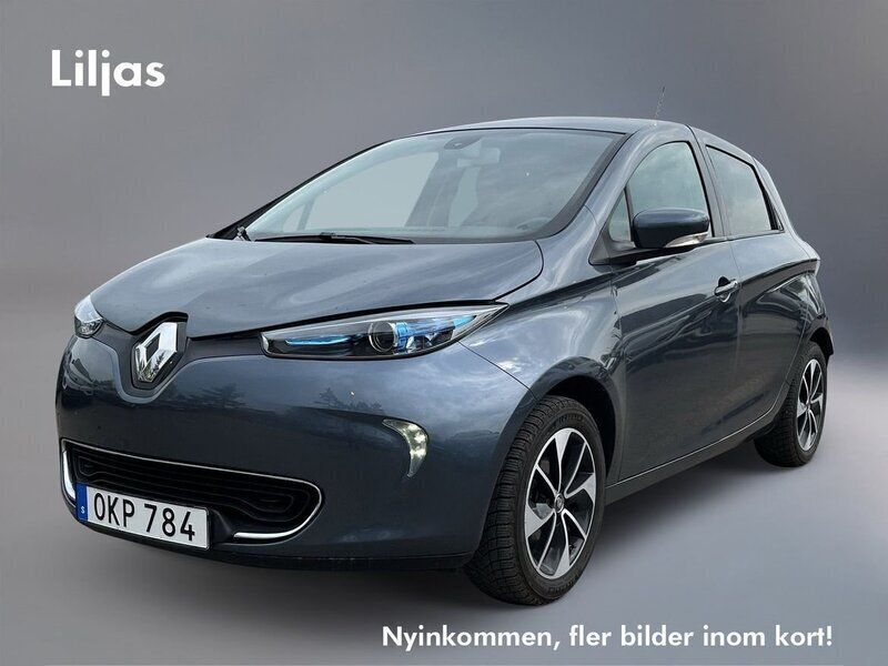Grå (grå titanium kpn met) Begagnad 2017 Renault Zoe Intens Halvkombi | 99 900 kr (Marknadspris) - Bild 1/3