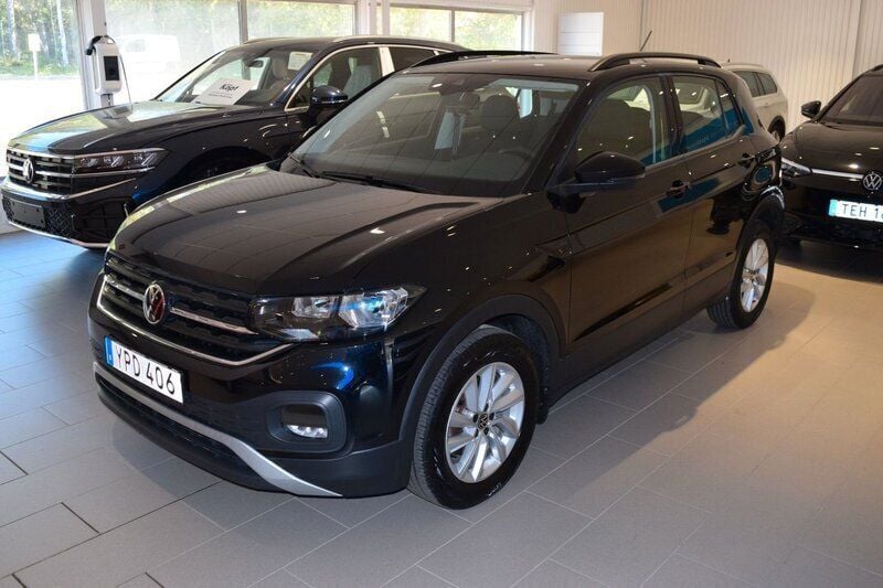 Svart Begagnad 2021 VW T-Cross SUV | 189 800 kr (Marknadspris) - Bild 1/4