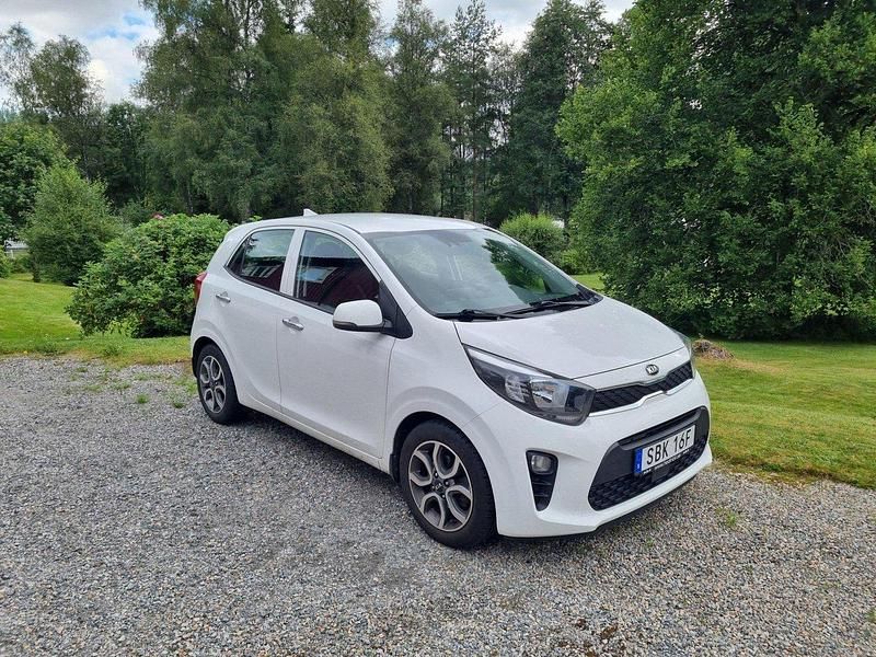 Vit Begagnad 2021 Kia Picanto Halvkombi | 103 000 kr (Marknadspris) - Bild 1/4