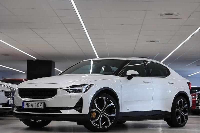 Begagnad Polestar 2 Performance 350 kW (476 HK) 2020 Vit Halvkombi