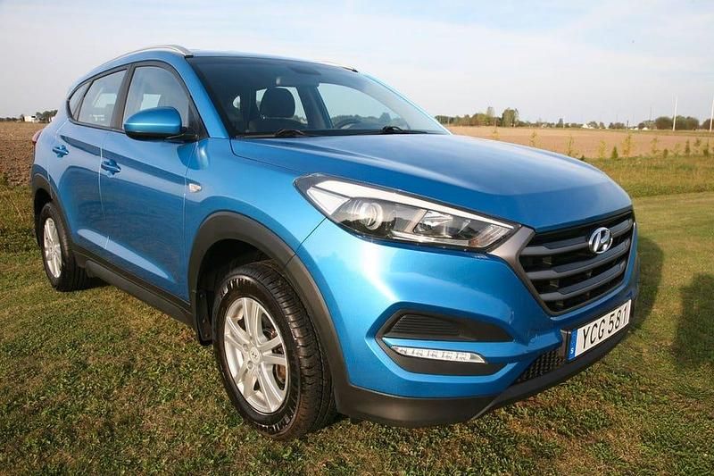 Ljusblå (blå) Begagnad 2017 Hyundai Tucson Select SUV | 139 000 kr (Lite dyr) - Bild 1/4