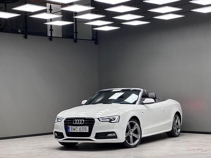 Vit Begagnad 2015 Audi A5 Cabriolet S-Line Cab | 179 900 kr (Bra pris) - Bild 1/3