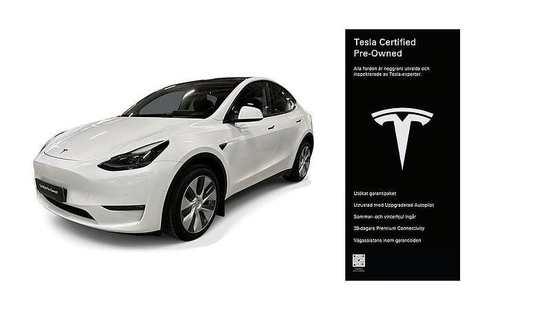 Vit Begagnad 2022 Tesla Model Y Long Range AWD SUV | 359 200 kr (Marknadspris) - Bild 1/4