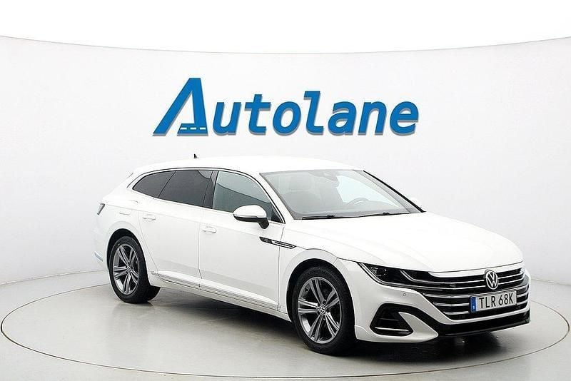 Vit Begagnad 2020 VW Arteon R-line Kombi | 319 900 kr (Marknadspris) - Bild 1/4