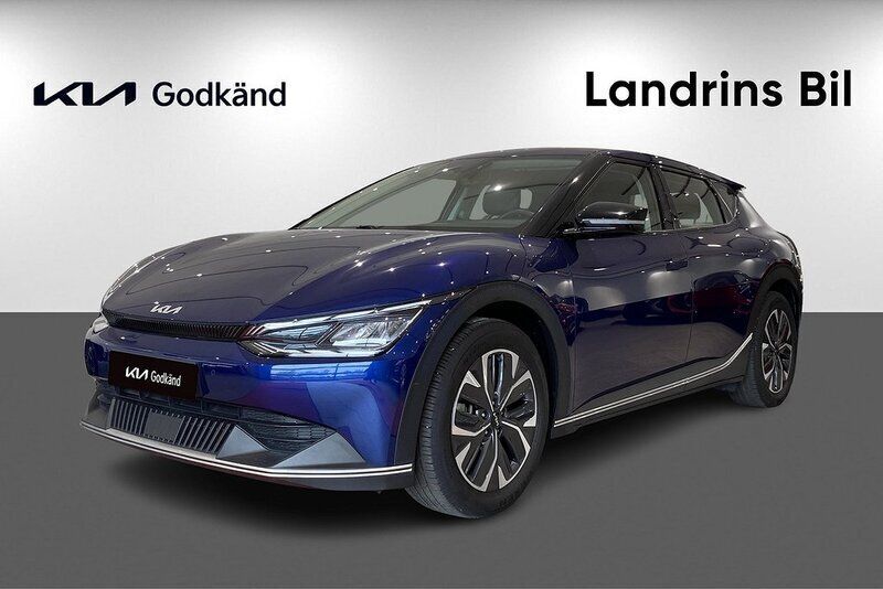 Blå (yacht blue) Begagnad 2022 Kia EV6 2 SUV | 349 000 kr (Superpris) - Bild 1/4