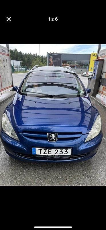 Blå Begagnad 2003 Peugeot 307 Kombi | 12 000 kr (Marknadspris) - Bild 1/4