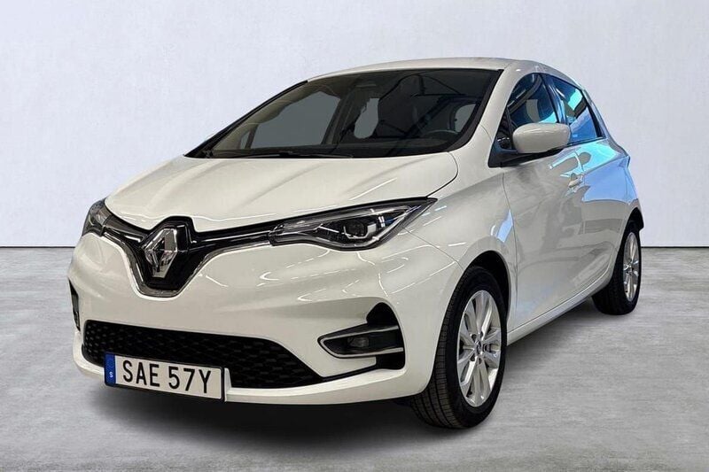 Vit Begagnad 2021 Renault Zoe Zen Halvkombi | 149 000 kr (Bra pris) - Bild 1/4