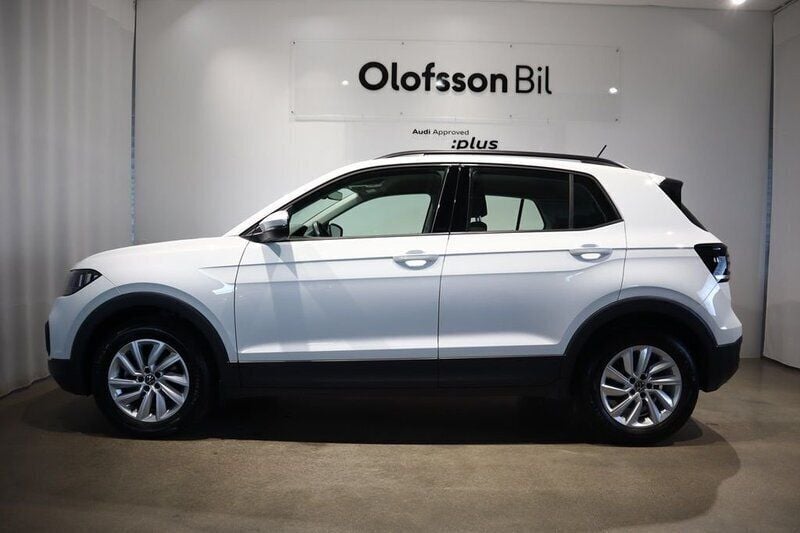 Vit Begagnad 2021 VW T-Cross SUV | 189 900 kr (Marknadspris) - Bild 1/3