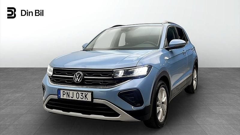 Clear blue metallic Begagnad 2024 VW T-Cross Edition SUV | 269 900 kr (Lite dyr) - Bild 1/4
