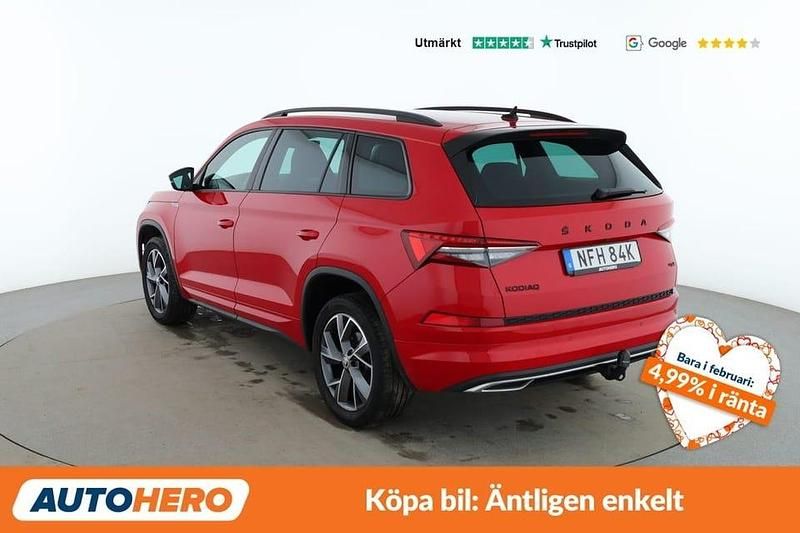 Begagnad Skoda Kodiaq SportLine 203 HK (149 kW) 2022 Röd SUV