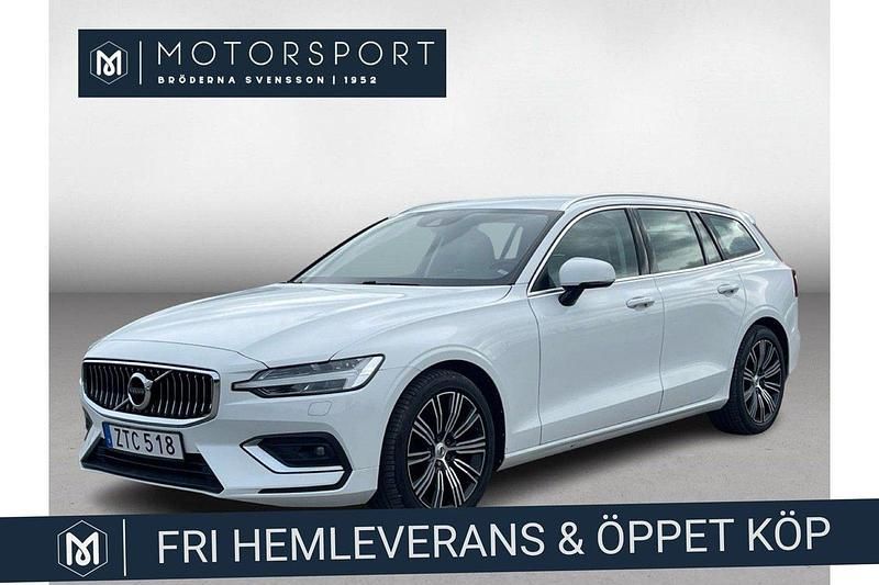 Vit (vit metallic) Begagnad 2019 Volvo V60 Inscription Kombi | 294 900 kr (Lite dyr) - Bild 1/4