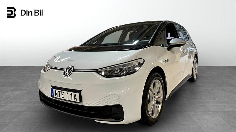 Vit Begagnad 2020 VW ID.3 Pro Halvkombi | 234 900 kr (Marknadspris) - Bild 1/4