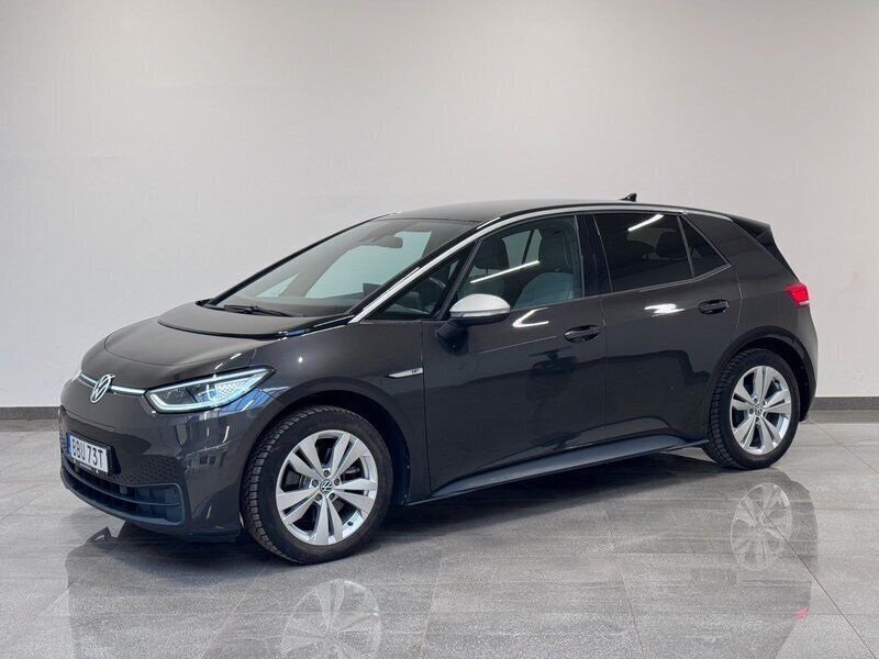 Mörkgrå Begagnad 2020 VW ID.3 Pro Performance Halvkombi | 239 900 kr (Marknadspris) - Bild 1/4