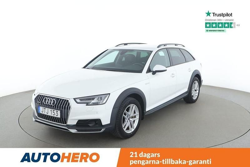 Vit Begagnad 2018 Audi A4 Allroad Kombi | 206 000 kr (Marknadspris) - Bild 1/4