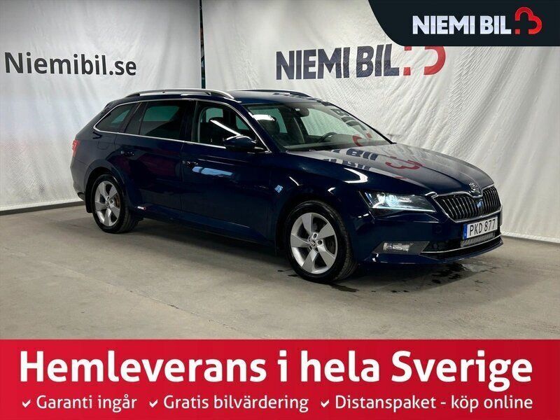 Blå Begagnad 2017 Skoda Superb Business Line Kombi | 149 900 kr (Marknadspris) - Bild 1/3