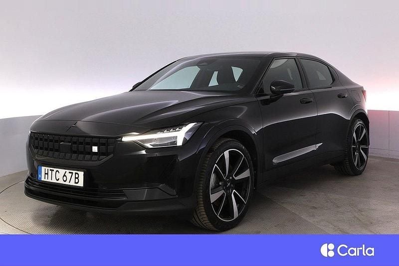 Svart Begagnad 2022 Polestar 2 Plus Sedan | 369 900 kr (Bra pris) - Bild 1/4
