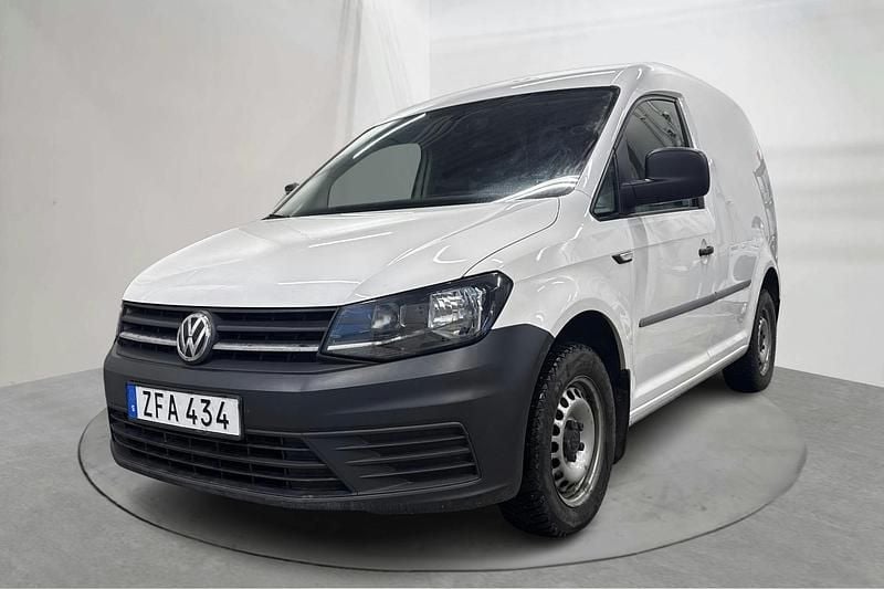 Vit Begagnad 2018 VW Caddy Minibuss | 110 000 kr (Bra pris) - Bild 1/4