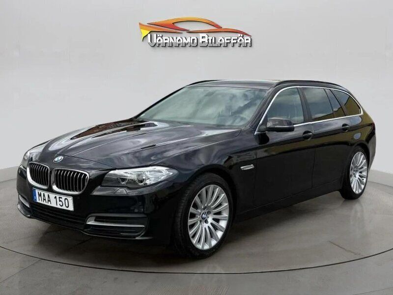 Svart Begagnad 2016 BMW 520 Kombi | 189 900 kr (Marknadspris) - Bild 1/4