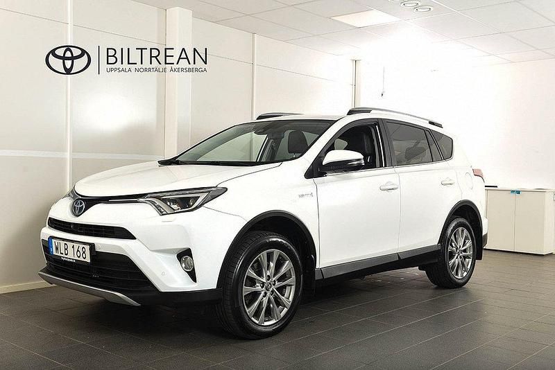 Vit Begagnad 2018 Toyota RAV4 Hybrid Executive SUV | 208 900 kr (Marknadspris) - Bild 1/4