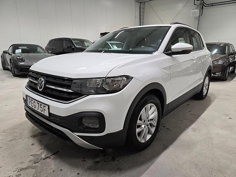 Vit Begagnad 2020 VW T-Cross SUV | 169 500 kr (Marknadspris) - Bild 1/4