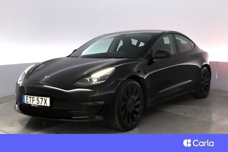 Null Begagnad 2021 Tesla Model 3 Performance Sedan | 329 900 kr (Bra pris) - Bild 1/3