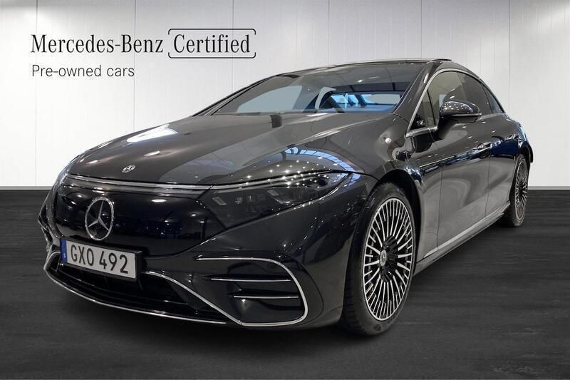 Grå Begagnad 2022 Mercedes EQS450+ AMG Sedan | 699 900 kr - Bild 1/4