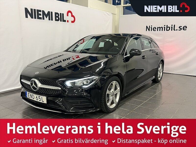 Svart Begagnad 2019 Mercedes CLA200 Shooting Brake AMG Kombi | 259 900 kr (Bra pris) - Bild 1/3