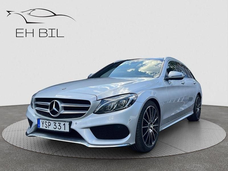 Silver Begagnad 2018 Mercedes C220 AMG line Kombi | 249 900 kr (Marknadspris) - Bild 1/4