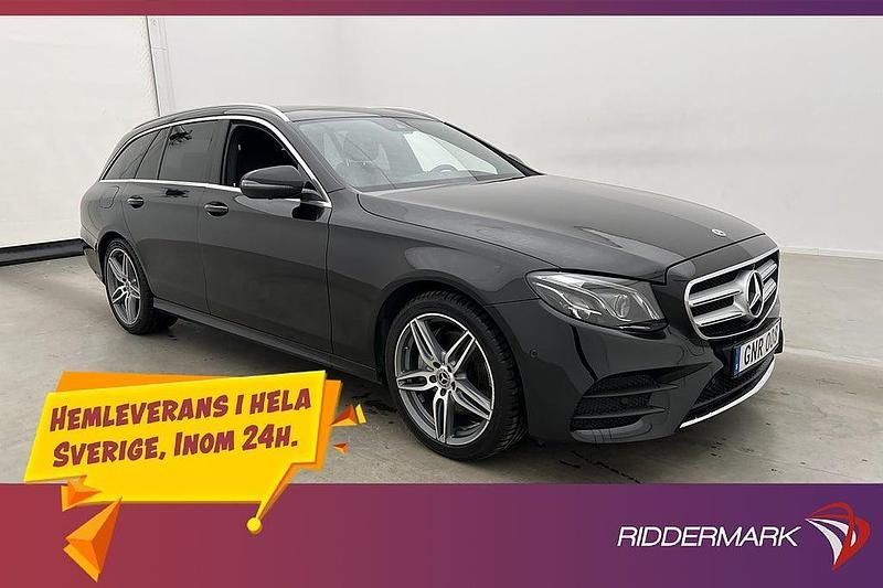 Svart Begagnad 2018 Mercedes E220 AMG line Kombi | 314 800 kr (Marknadspris) - Bild 1/3